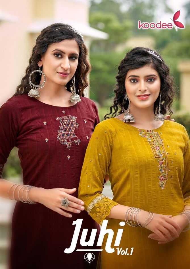 Koodee Juhi Vol 1 Fancy Wholesale Designer Kurtis Catalog